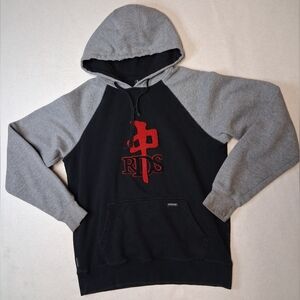 Red Dragon RDS Black and Gray Pullover Hoodie with Red Graphic